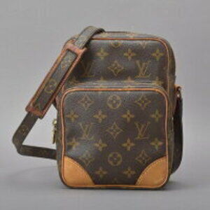 Louis Vuitton Amazon Monogram Leather Shoulder Bag Filling Crossbody Pochette